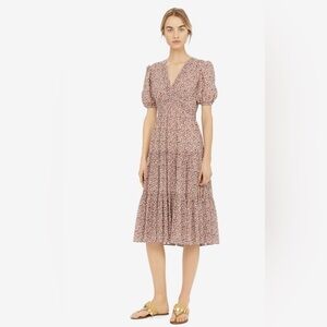 Tory Burch Floral Midi Dress
